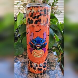 Stitch Halloween Orange 20oz Tumbler with Lid